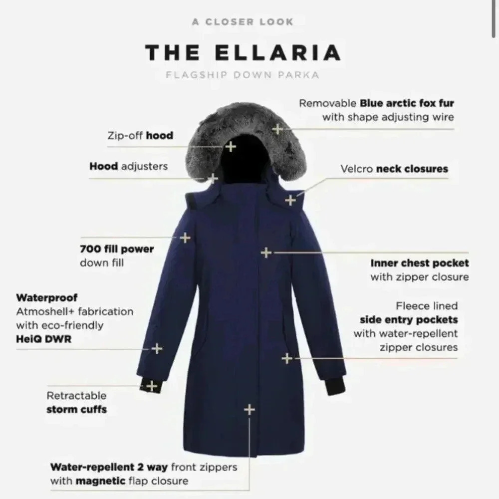 Triple FAT Goose Ellaria Waterproof Parka (White) - Picture 3 of 7
